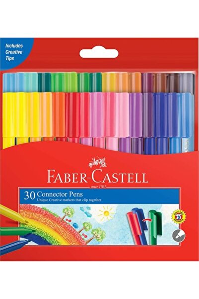 Faber Castell Faber-Castell Eğlenceli Keçeli Kartlı 30 lu Set