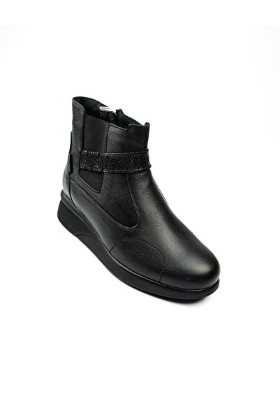 KİNG PAOLO King Paolo 5169 Black Leather Women's Boots