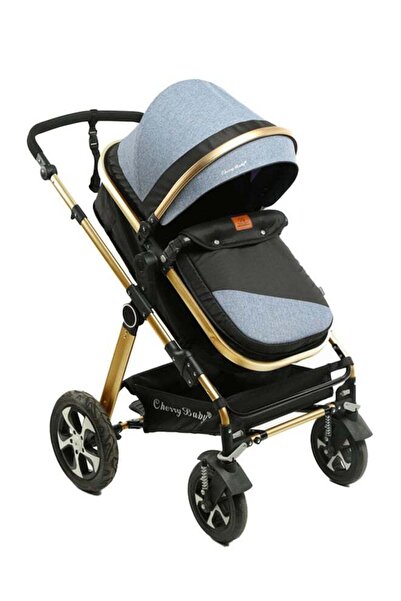 kiddoz عربة أطفال فردية - أزرق