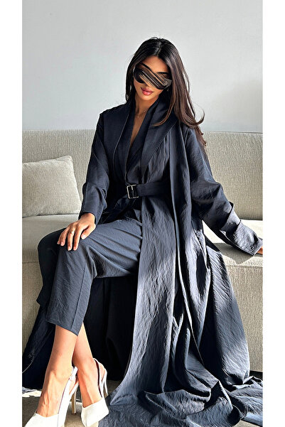 outline Gray summer abaya