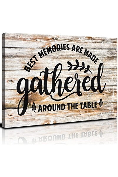 Emoda home Trove لوحة فنية جدارية من قماش ALAYRA بتصميم ريفي مع اقتباسات تحفيزية، 30×40 سم، مناسبة للمنزل والمطبخ