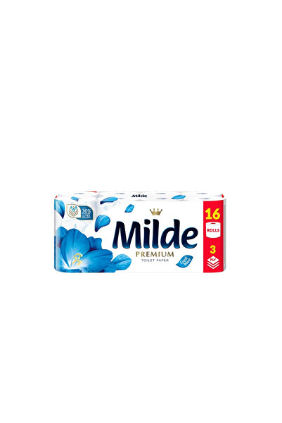 Milde Hartie igienica Cool Blue, 3 straturi, 16 role