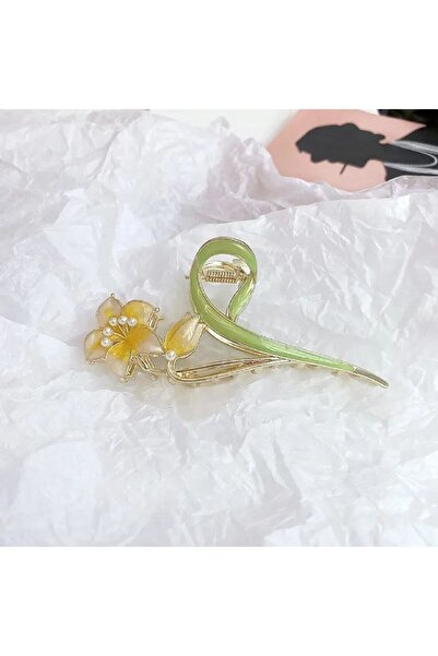 Shiklik MODA Cataramă elegantă cu flori și perle, care va completa șicuria ta.