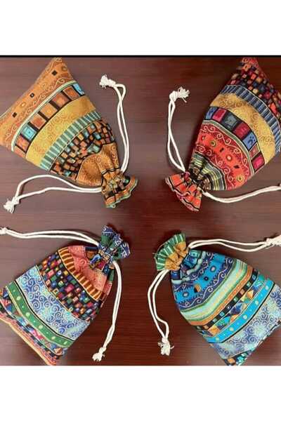 Yaratıcı sanatlar atölyesi 2-Pack Egyptian Mesopotamian Ethnic Style Drawstri...