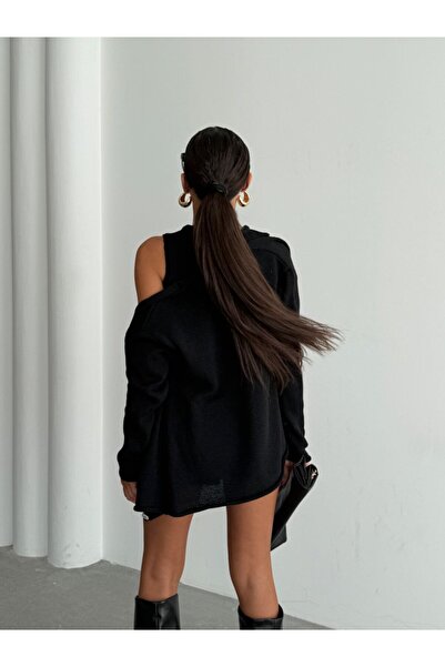 Cistern İstanbul Γυναικεία Πλεκτά Ζακέτα Μπλούζα Διπλό Σετ