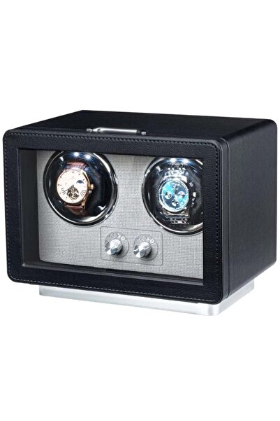 iUni Cutie automată pentru înfășurarea ceasurilor, Retro Watch Winder 2, - pi...