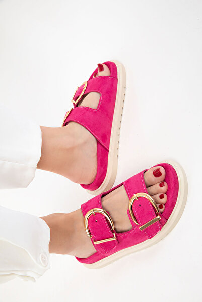 SOHO Fuchsia Suede Women's Slippers 20698