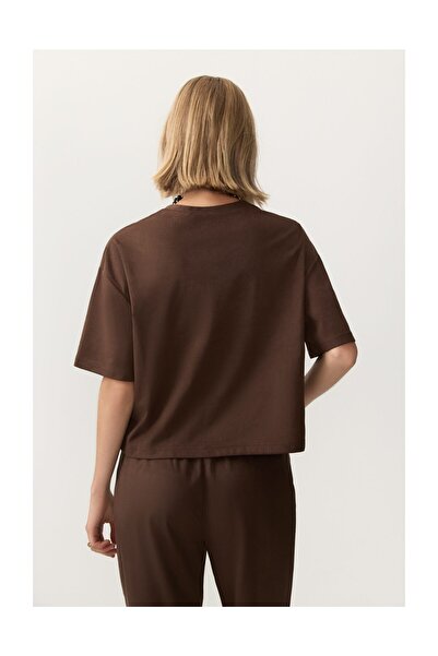 LEFTIES Γυναικείο μπλουζάκι από ψεύτικο σουέντ