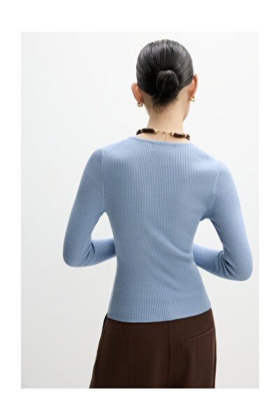 LEFTIES Pulover cu gât rotund pentru femei