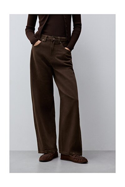 LEFTIES Woman Darted Barrel Jeans