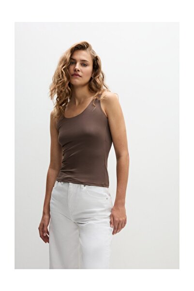 LEFTIES Woman Polyamide T-Shirt with Wide Straps