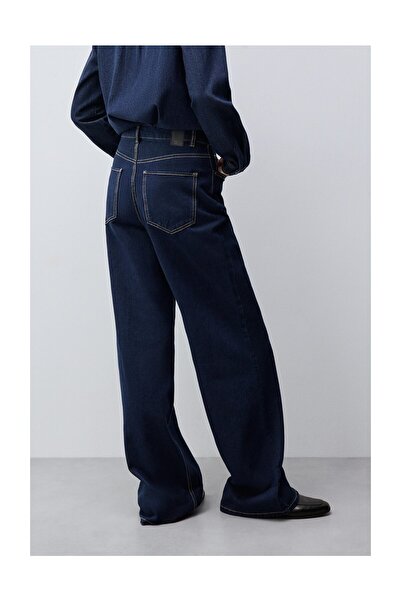 LEFTIES Γυναικεία τζιν με φαρδιά πόδια