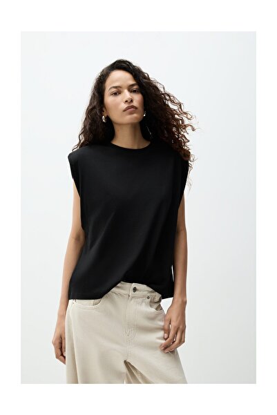 LEFTIES Γυναικείο μπλουζάκι με χοντρό επένδυση στους ώμους