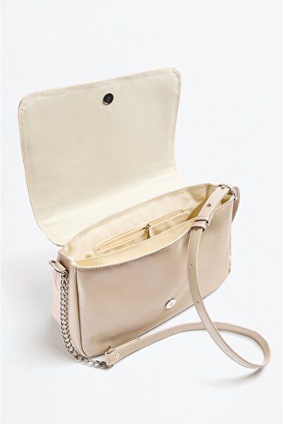 LEFTIES Damen-Umhängetasche mit Strukturiertem Design und Klappe