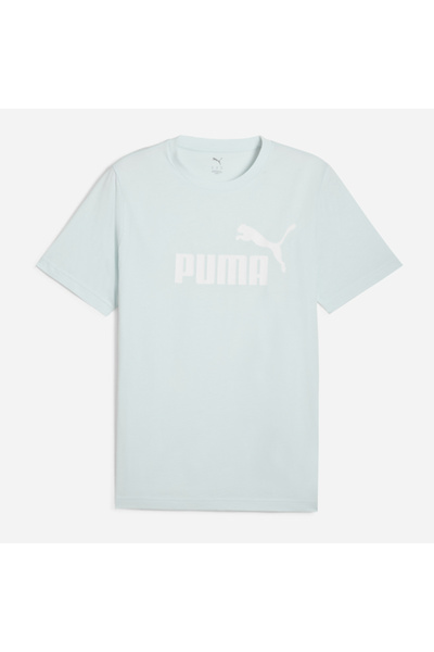 Puma 1 تي شيرت بشعار - أزرق هادئ