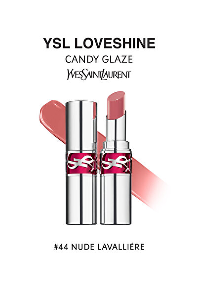 Yves Saint Laurent Loveshine Candy Glaze Parlatıcı Etkili Ruj 44 Nude Lavalli...