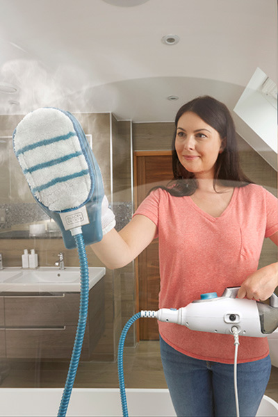 Black&Decker BLACK+DECKER 2-In-1 Steam-Mop With Delta Head, Steamitt With Autoselect Superheated Steam And 15 Acc