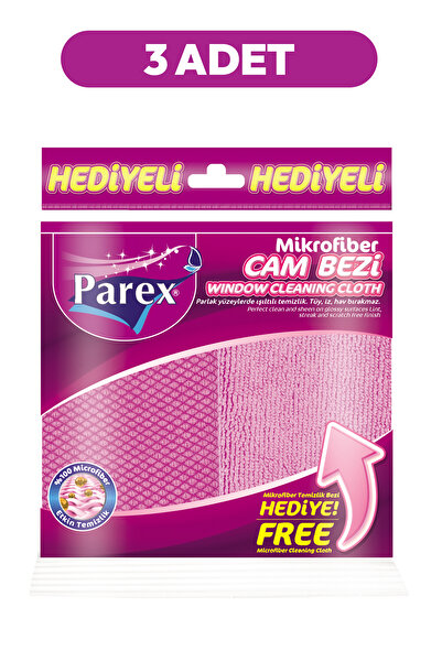 Parex Mikrofiber Cam Bezi Üçlü Set
