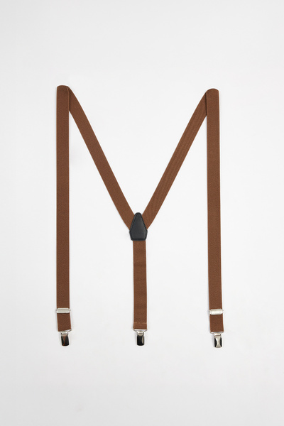 Tudors Pánský jednoduchý tenký klaretový červený pásek na kalhoty