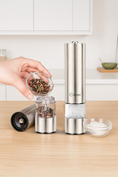 Kiwi Adjustable Salt Pepper Spice Mill Inox Kiwi Kspg-4806
