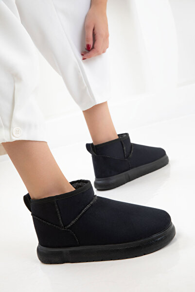 SOHO Siyah Süet Kadın Bot & Bootie 21112