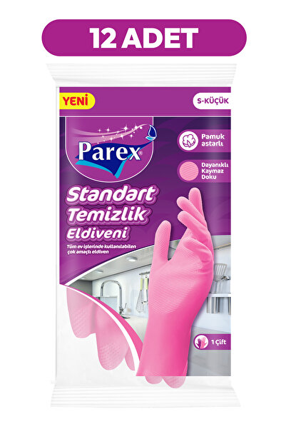 Parex Standart Eldiven Küçük Boy 12 Paket 1 Koli