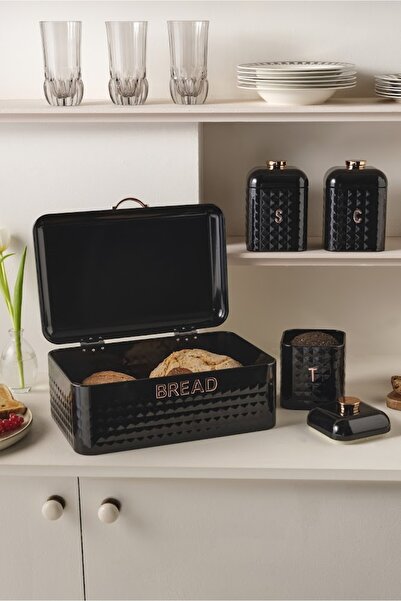Karaca Cutie de pâine Diamond Container de depozitare Cadou Xl Negru