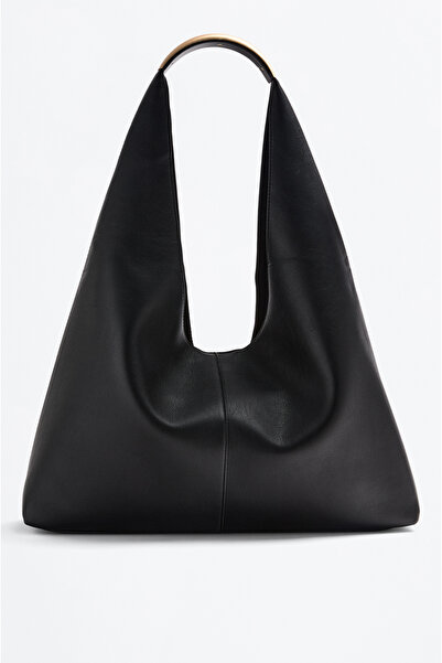 LEFTIES Dámská kabelka typu bucket bag s kovovou rukojetí