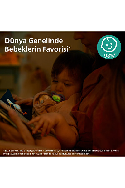 Philips Avent Ultra Air Gece Emziği 6-18 Ay 2'li Kız Scf376/14