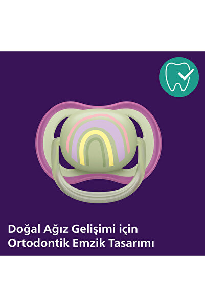 Philips Avent Ultra Air Emzik 0-6 Ay,  2'li Paket, Kız, SCF085/59
