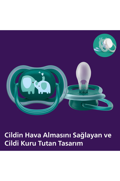 Philips Avent Ultra Air Emzik 18+ Ay,  2'li Paket, Erkek, SCF349/18