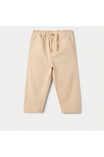 Juniors Solid Pull-On Pants with Pockets and Drawstring Closure