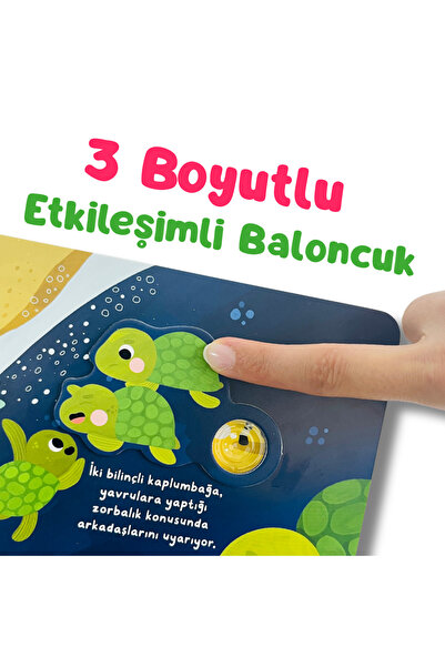 Sincap Kitap Tik Tak Davranış Baloncuklarını Patlat Etkileşimli Çocuk Kitabı İnce Motor Gelişimi 6 Ay-4 Yaş