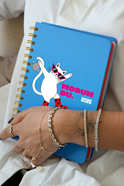 Victoria's Journals Spiralli Sert Kapak 2026 Haftalık Motivasyon Ajandası A5