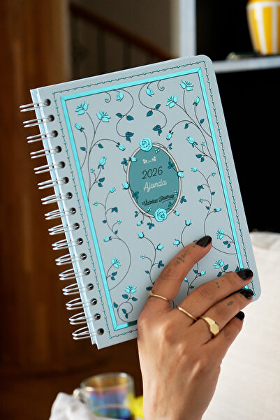 Victoria's Journals Spiralli Sert Kapak 2026 Haftalık Motivasyon Ajandası A5