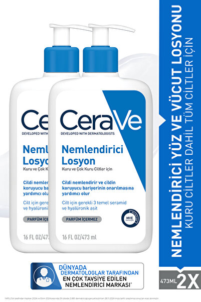 CeraVe humanlife Nemlendirici Losyon 473 ml 2 Adet