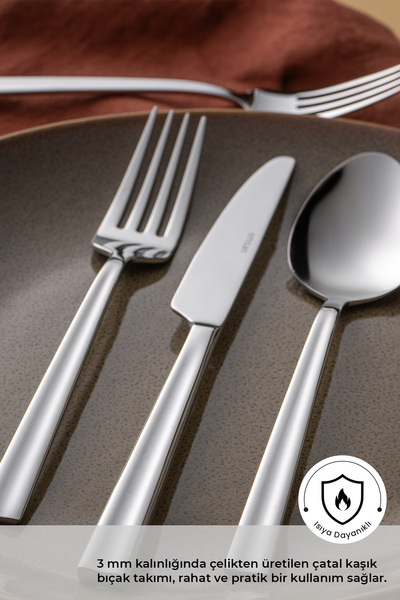 Emsan Çınar 24-Piece 6-Person Boxed Cutlery Set