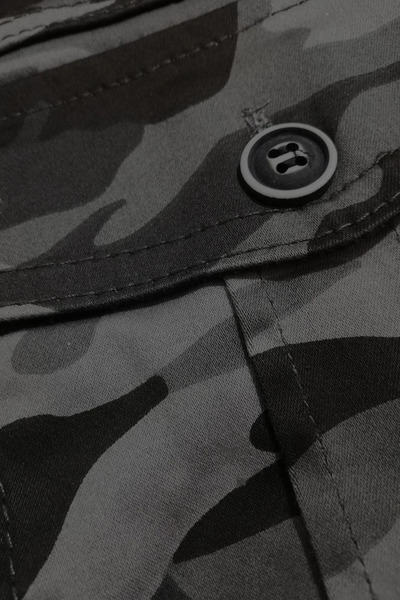 modacix Askeri Erkek Kamuflaj Pantolon - Paçası Lastikli Likralı Askeri Pantolon