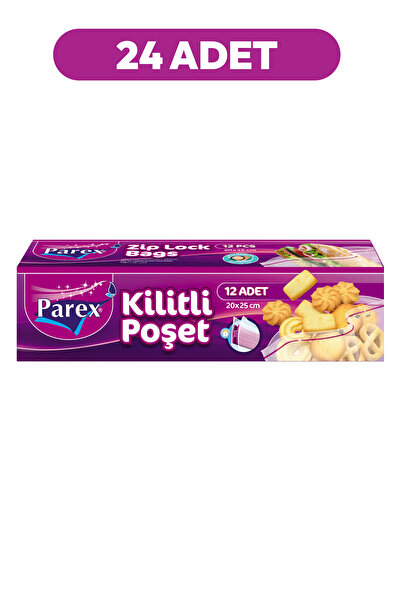 Parex Lockable Refrigerator Bag Small Size 12 Pieces 20 X 25 cm 24 Packs 1 Box