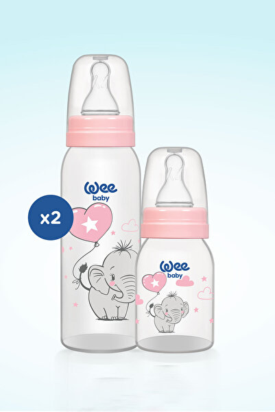 Wee Baby Klasik Biberon Seti 125 ml + 250 ml Pembe