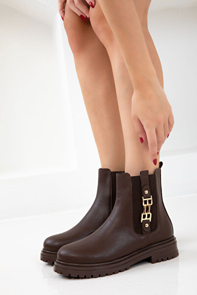 SOHO Braune Damenstiefel & Stiefeletten 21009