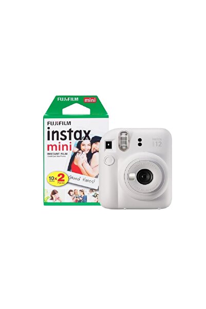 Fujifilm Insta* Camera Mini 12 Pack 20 Film Clay ite