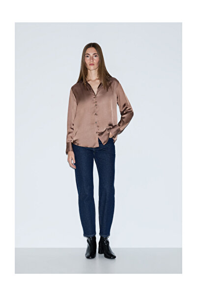 LEFTIES Women's Basic ml Satin Shirt