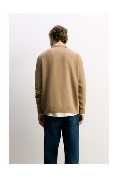 LEFTIES Men's Compact Round Neck Sweater