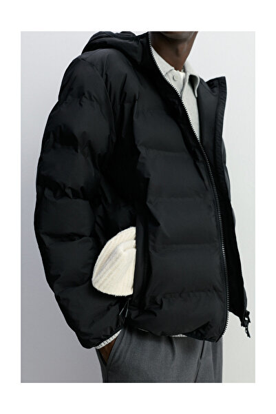 LEFTIES Men's Padded Jacket with Hybrid Hood