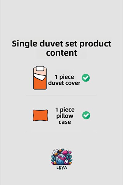 Home Heart Patterned 3D Digital Printed Single Girl's Duvet Cover Set Without Sheets