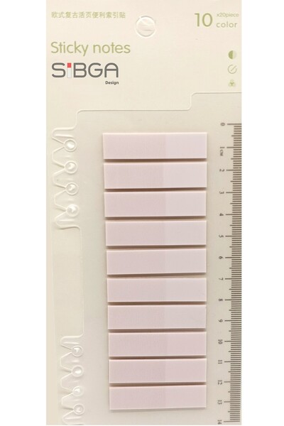 sibga tasarım Post-it de culoare roz deschis transparent. Semn de carte Semn ...