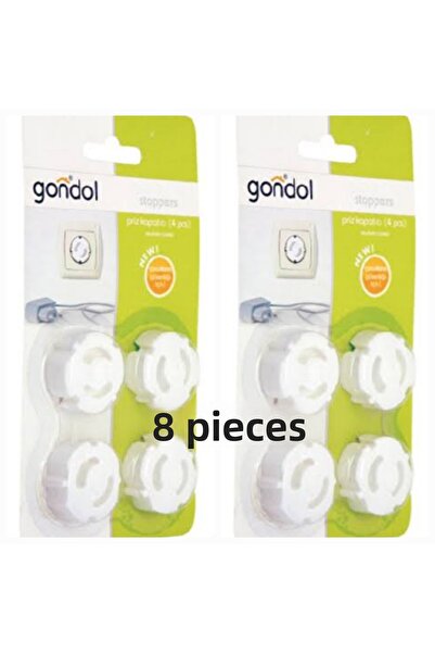 Gondol 8 قطع من أغطية المقابس الكهربائية لحماية الأطفال