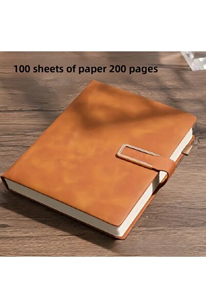 MAVIGOK دفتر ملاحظات مقاس A5 - غلاف جلدي باللون الأحمر مع إغلاق مغناطيسي، وصفحات مزودة بخط أحمر، وصفحات مؤرخة