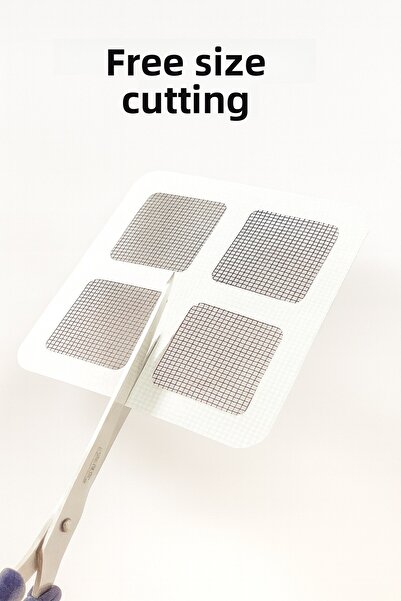 obrigado Sink drain strainer, adhesive tulle filter, 10-pack, prevents hair and waste